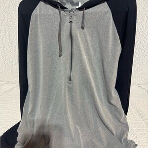 johnnie-O Two-Tone Gray and Black Hoodie